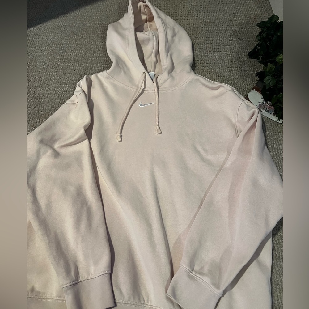 Light pink/ light cream color Nike hoodie
